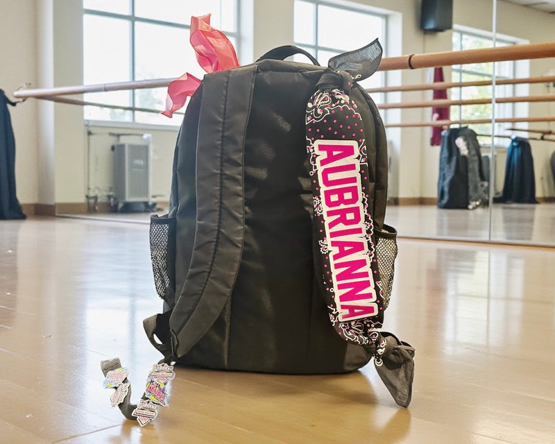 her bag, her name
