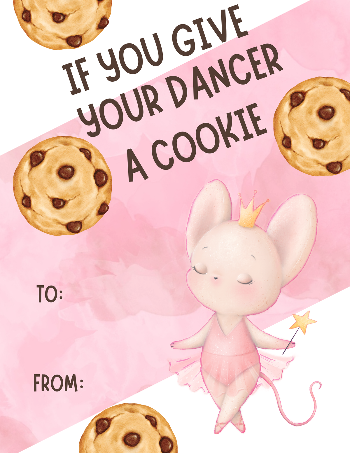 If You Give Your Dancer A Cookie Book by TaylorMade Studio, front view