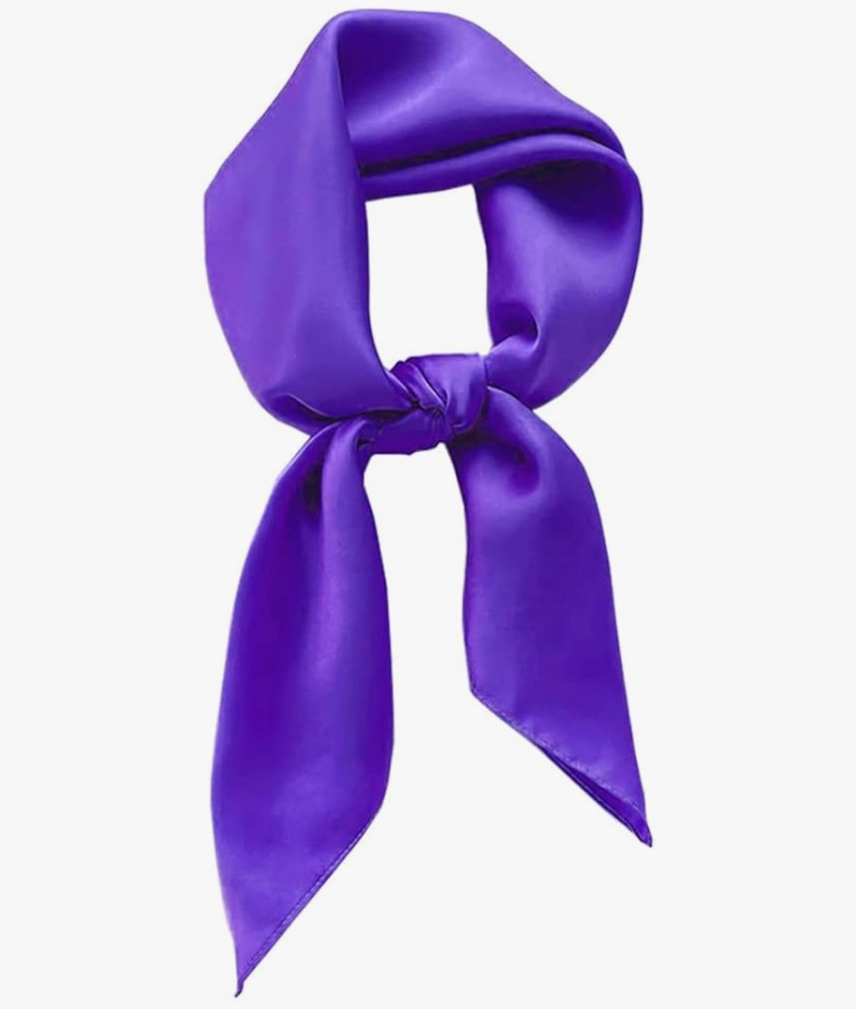 Custom Satin Scarf by TaylorMade Studio, styled view
