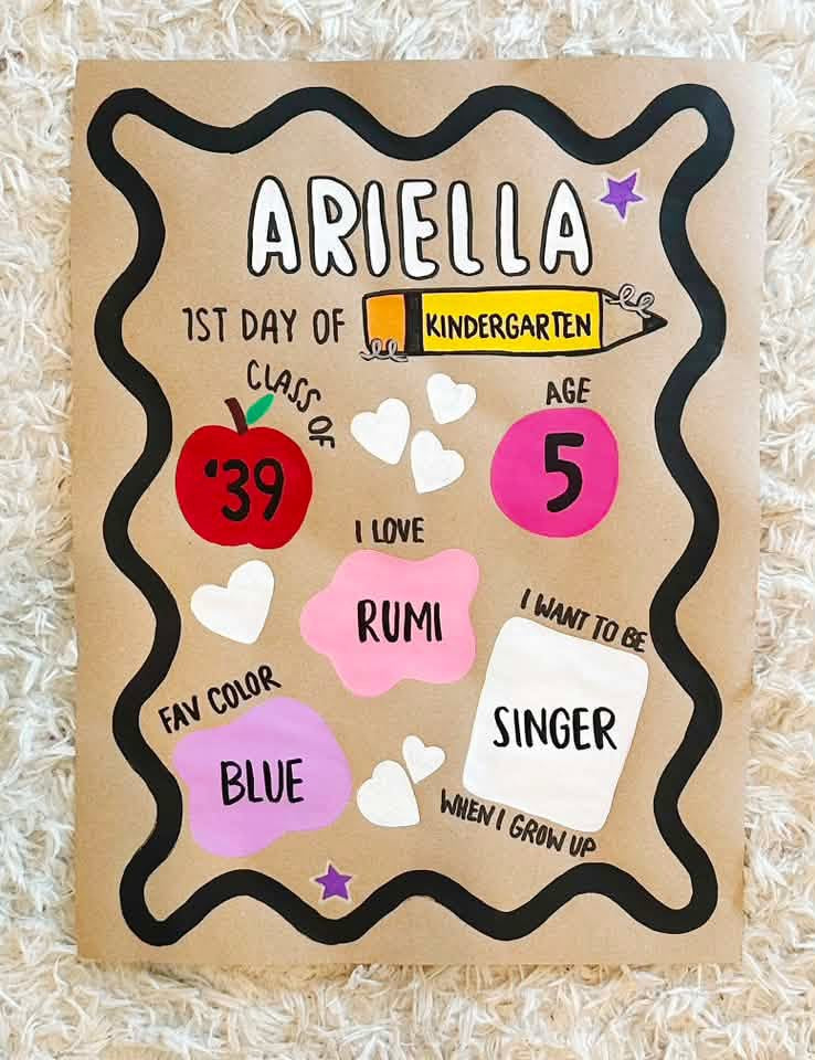 First Day Of School Mini Banner by TaylorMade Studio