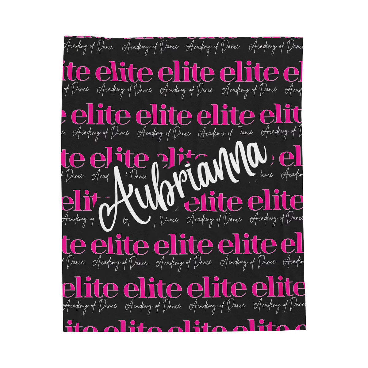 Custom Dance Blanket by TaylorMade Studio, front view