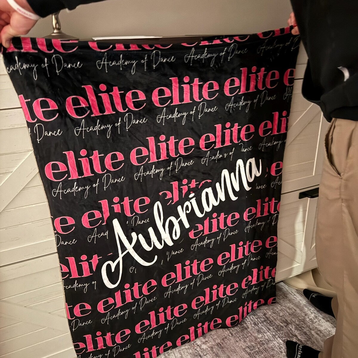 Custom Dance Blanket by TaylorMade Studio, close up