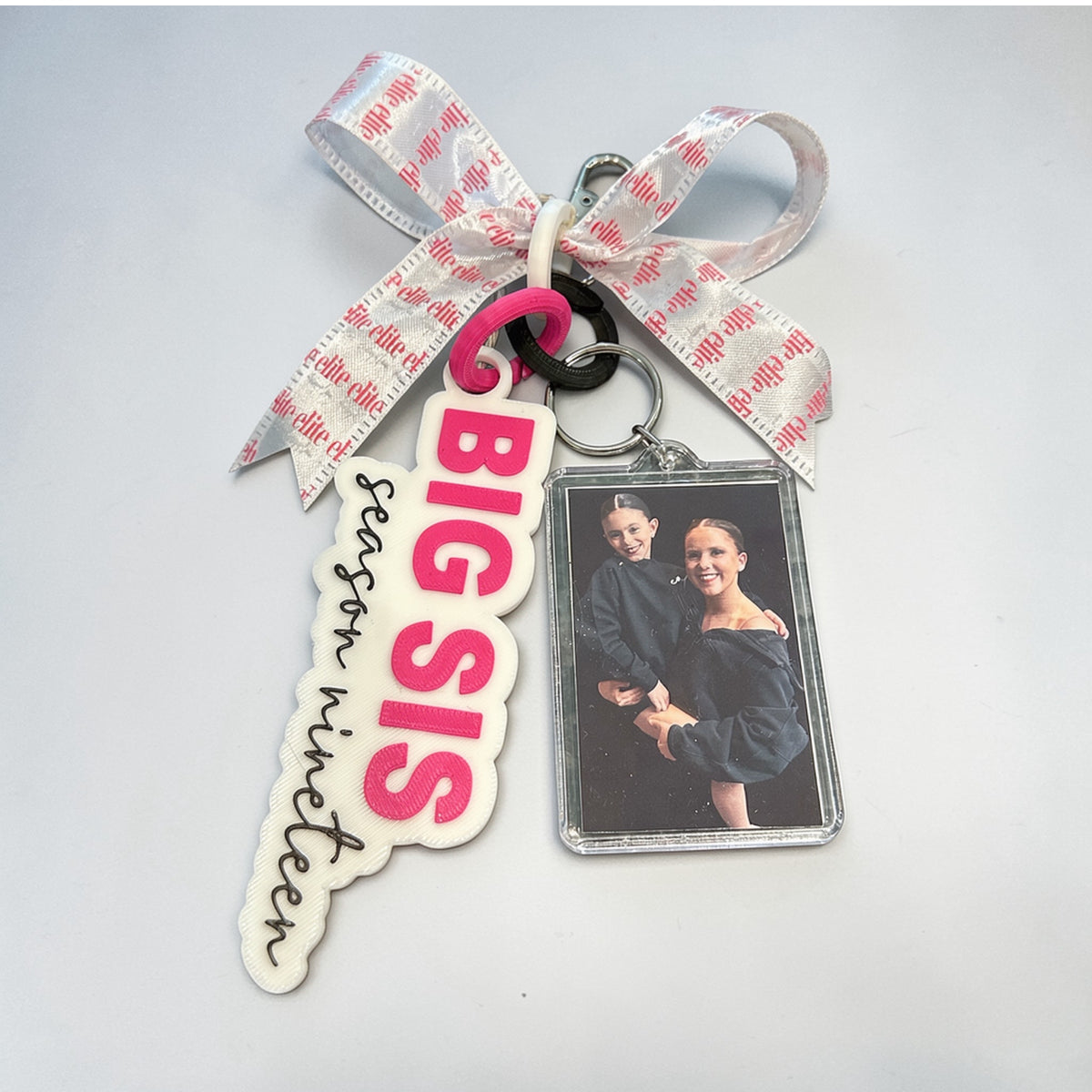 BIG SIS/ LIL SIS Keychain by TaylorMade Studio, front view