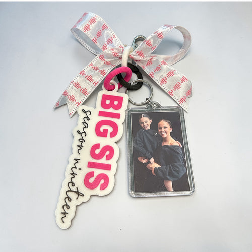 BIG SIS/ LIL SIS Keychain by TaylorMade Studio, front view