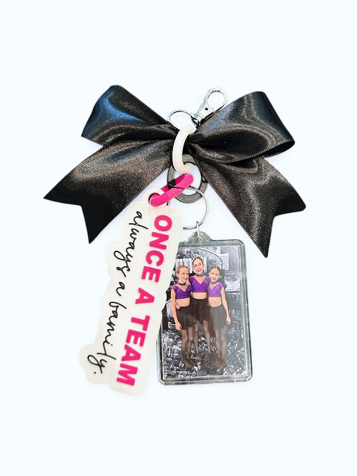Once A Team Always A Family Keychains! by TaylorMade Studio, front view