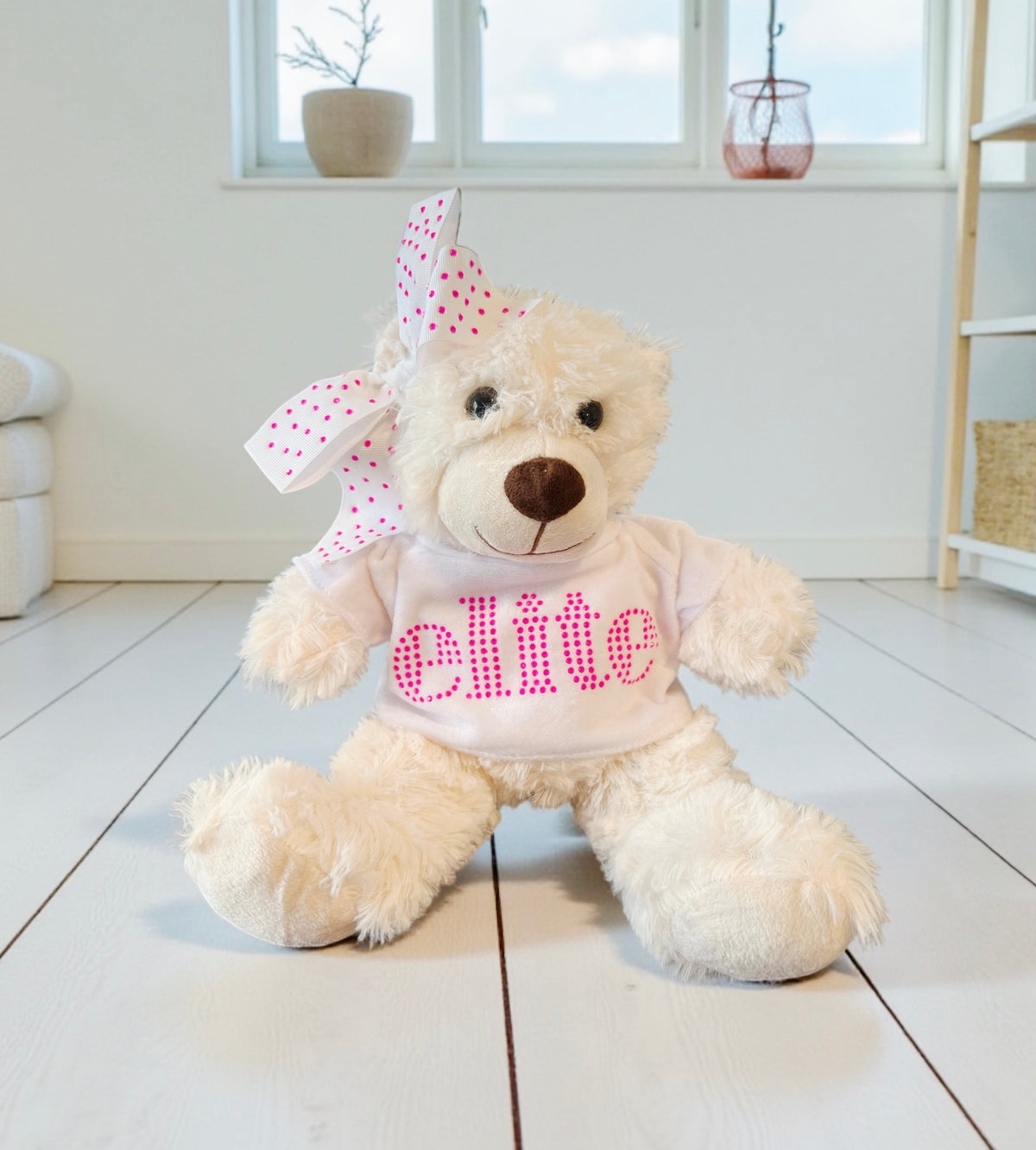 Custom Bear With Rhinestone Tee by TaylorMade Studio, detail view