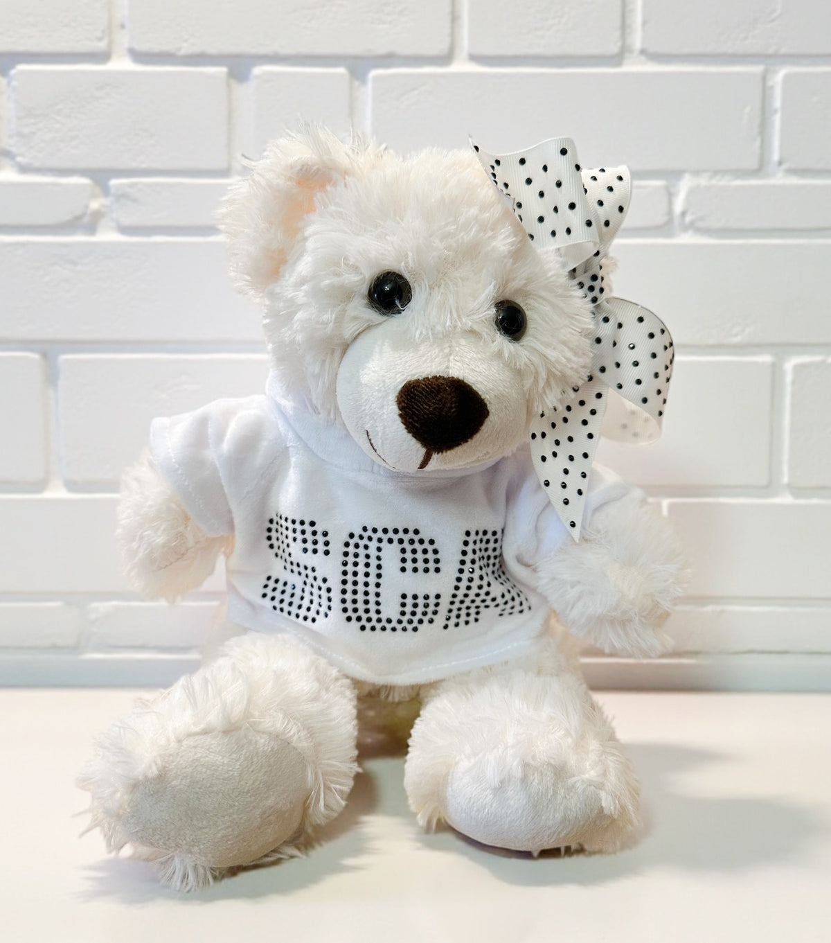 Custom Bear With Rhinestone Tee by TaylorMade Studio, front view