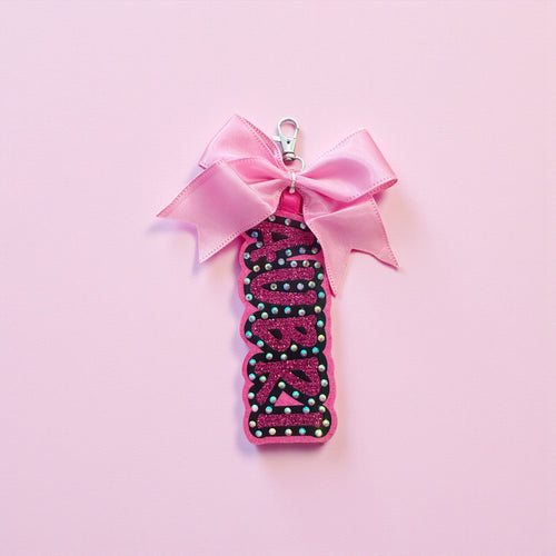 Bling Bag Tag by TaylorMade Studio, front view